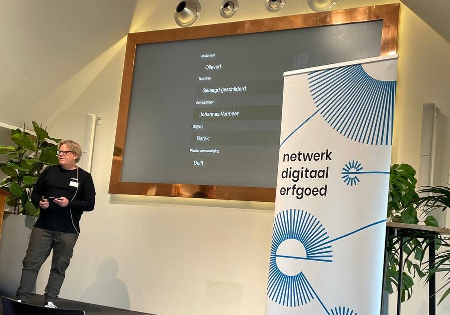 Presentatie KLEKSI over Linked open Data tijdens NDE-kennissessie in Heineken Experience te Amsterdam