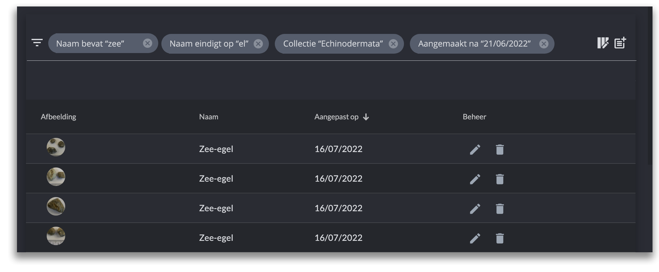 Uitgebreide zoekfunctie Uitgebreide zoekfunctie