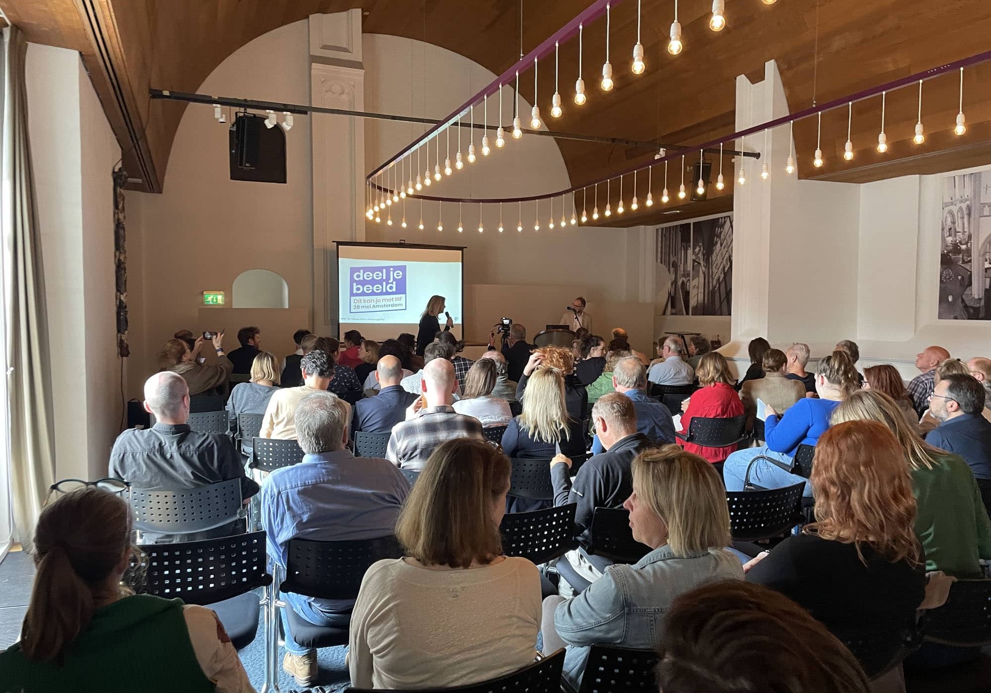 NDE Bijeenkomst 'Deel je beeld. IIIF: wat kan je ermee?' in de Nieuwe Kerk te Amsterdam