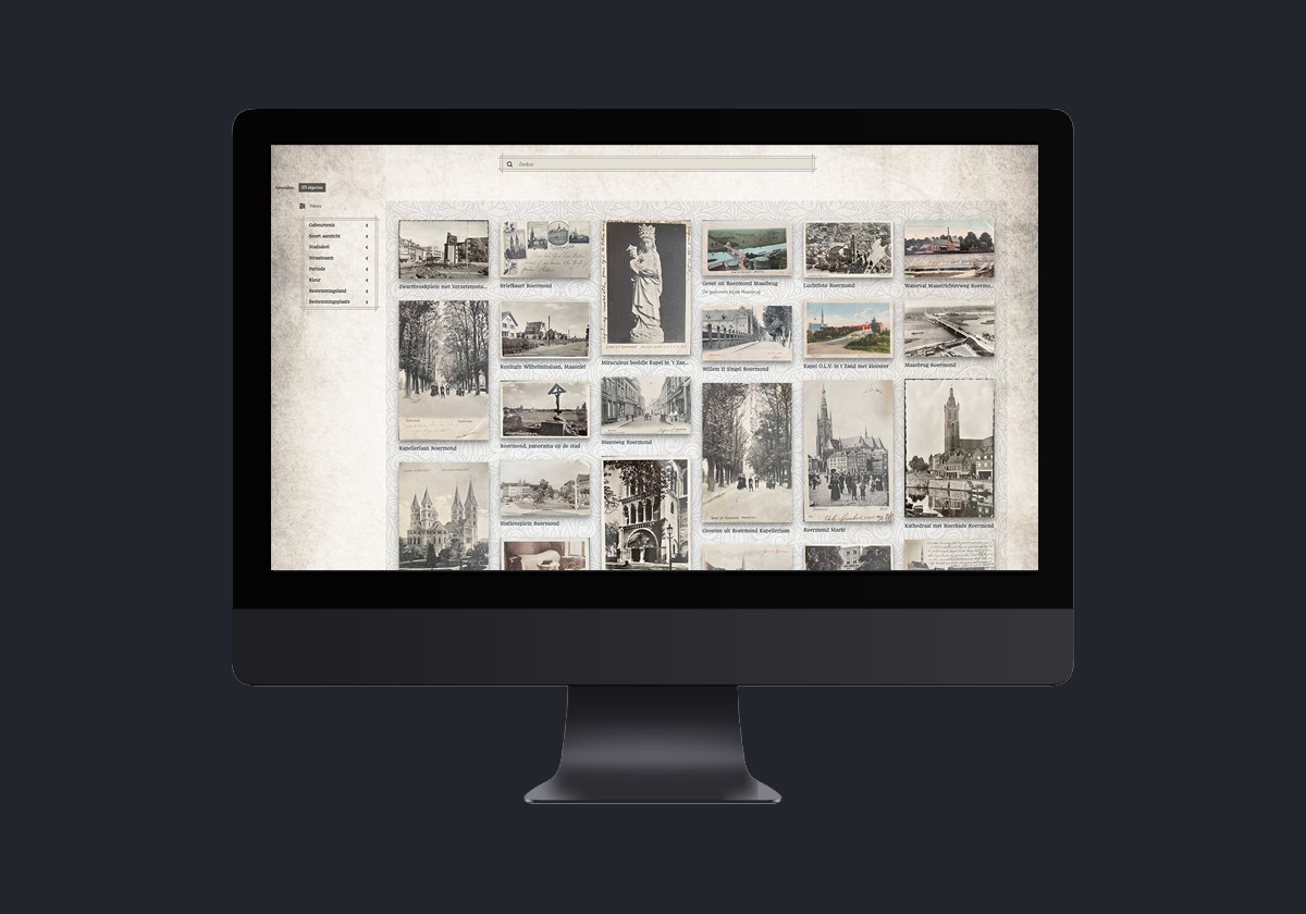 KLEKSI Frontend met elasticsearch, endless scrolling, deep zoom, Linked-open-Data
