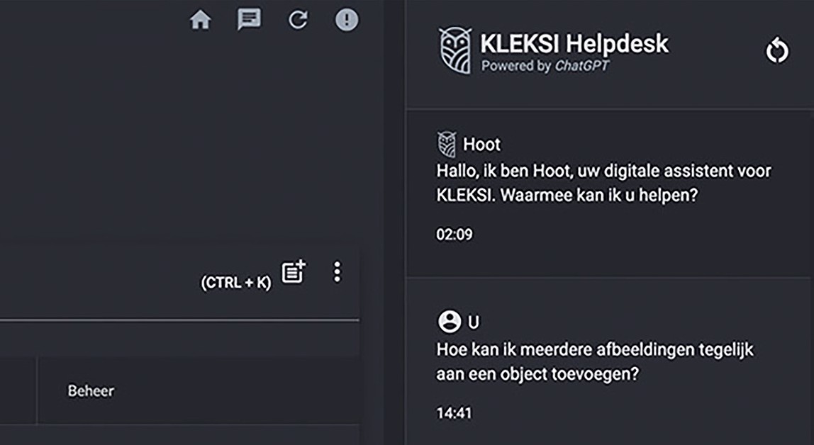 KLEKSI Hoot, 24/7 AI Helpdesk