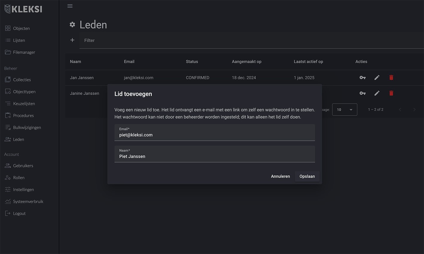 Fügen Sie ein neues Mitglied mit DSGVO-konformem Opt-in hinzu