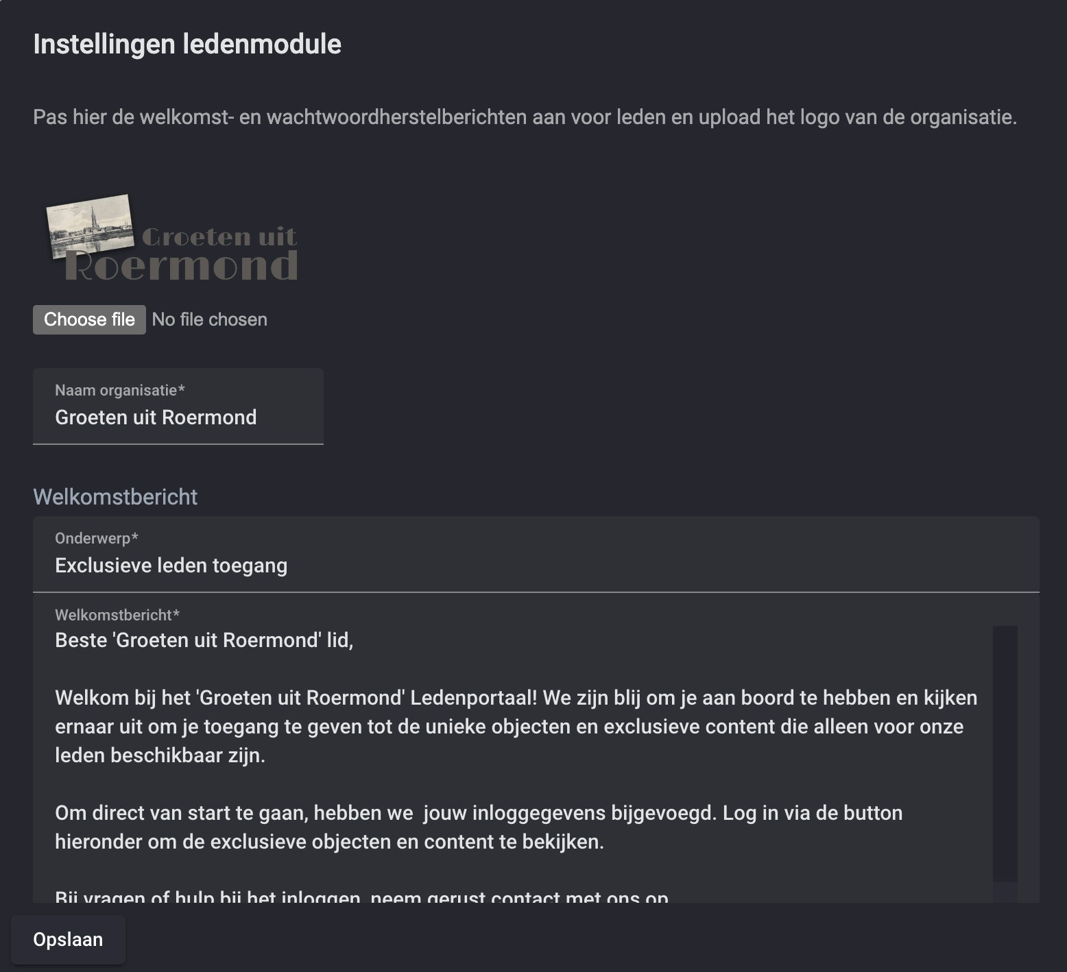 Konfigurieren Sie E-Mail-Nachrichten, die an Mitglieder gesendet werden